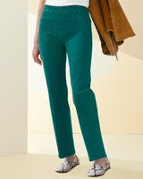 Slimtacular® Straight Leg Pull-On Denim Jeans thumbnail number 1