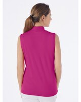 Essential Cotton Knit Sleeveless Mockneck Top thumbnail number 2
