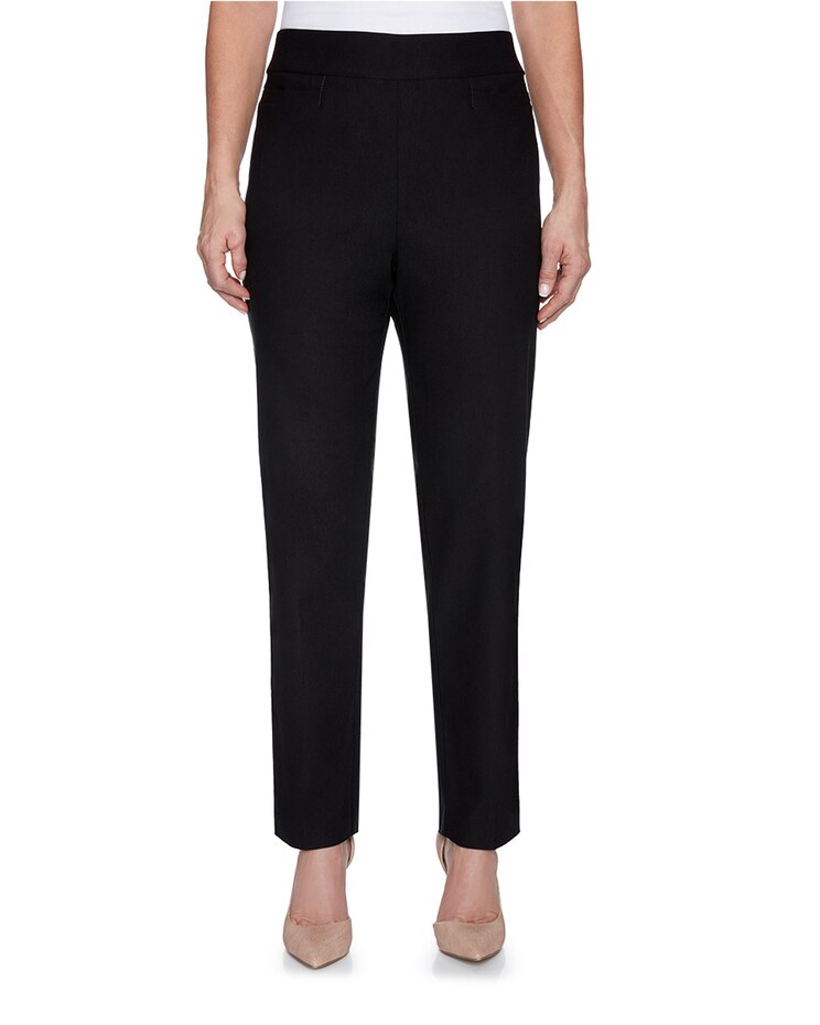 Alfred Dunner Classic Pull-On Proportioned Straight Leg Pants image number 1