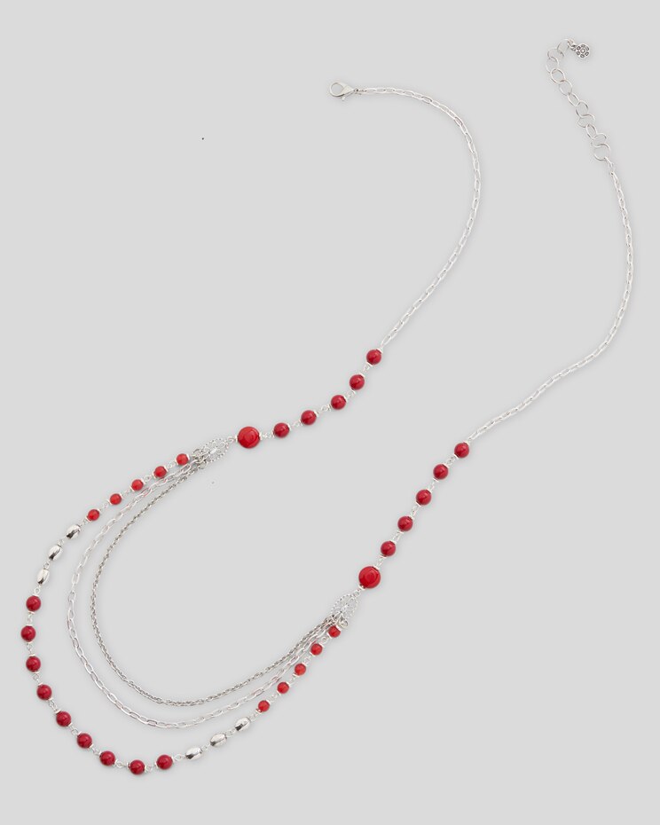 Rosy Glow Layered Necklace image number 2
