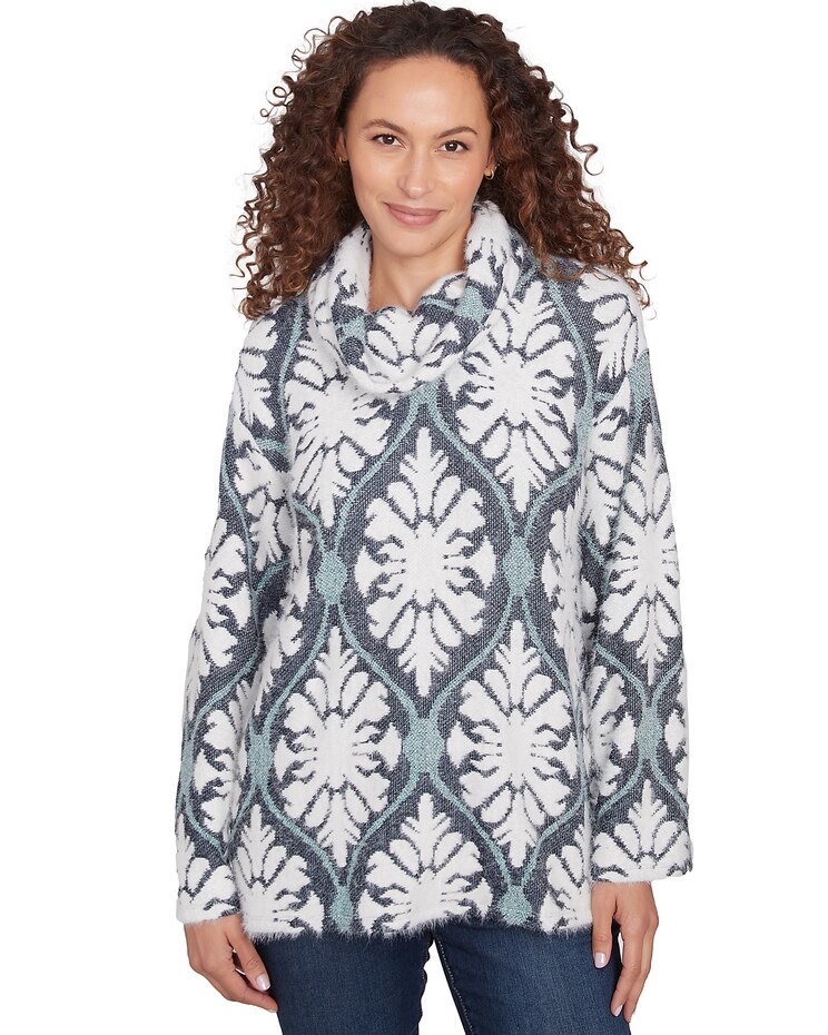 Ruby Rd® Wintery Glow Knit Jewel Tile Top image number 1