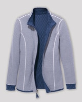 Reversible Stripe & Dot Knit Zip Jacket thumbnail number 4