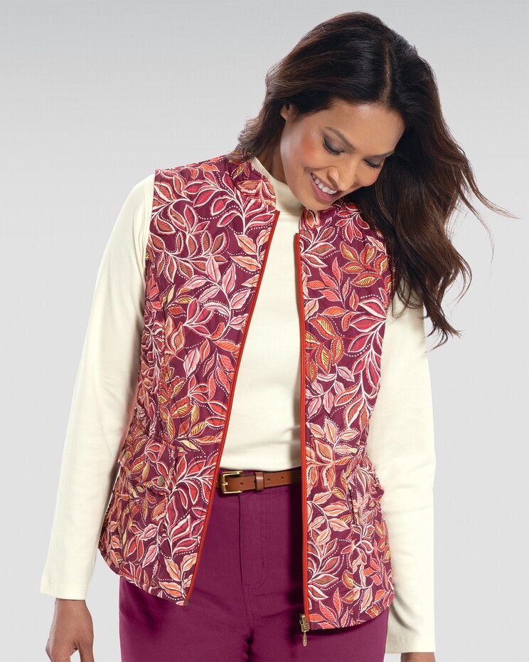 Berkshire Autumn Leaves Reversible Vest image number 1