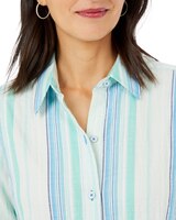 Thea 3/4 Sleeve Oasis Stripe Shirt thumbnail number 4