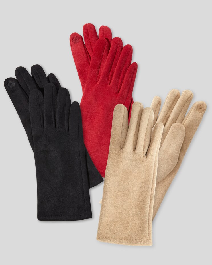 Faux-Suede Gloves image number 1