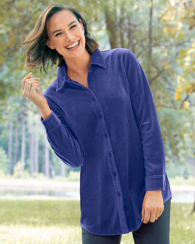 Velour Big Shirt image number 1
