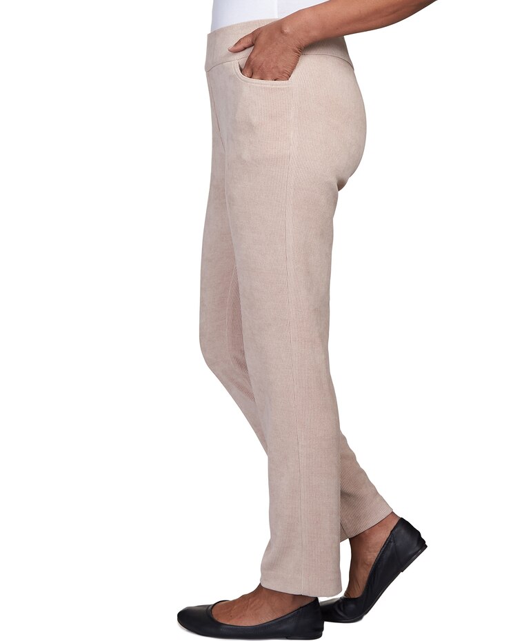 Alfred Dunner® St.Moritz Knit Corduroy Pull On Short Length Pant image number 4