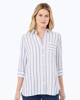 Germaine 3/4 Sleeve Soft Stripe Shirt thumbnail number 1