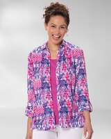 Ikat-Print Crinkle Shirt thumbnail number 1
