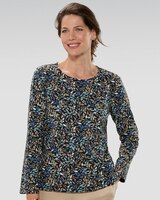Prima™ Cotton Scattered Leaves Tee thumbnail number 1