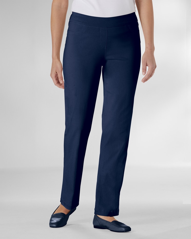 SlimSation® Straight-Leg Pants image number 1