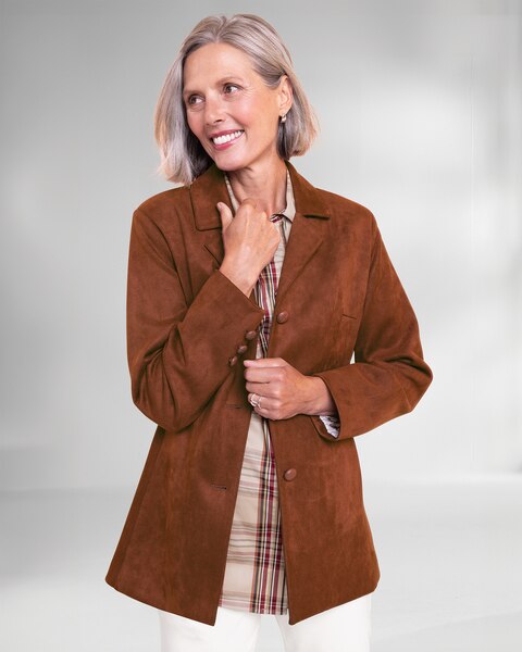 Microsuede Long Jacket