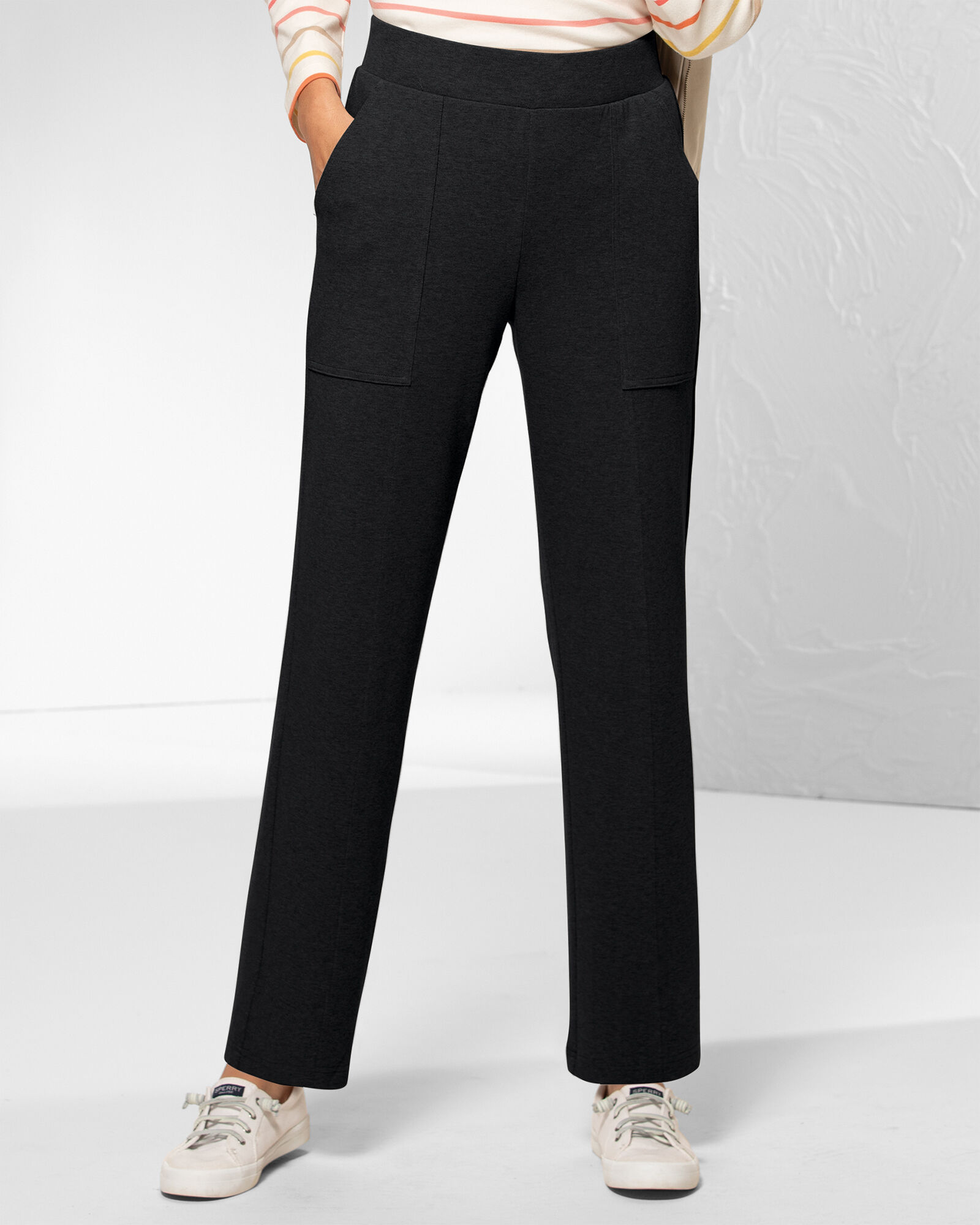 Everyday Knits 4-Pocket Relaxed Straight-Leg Pants