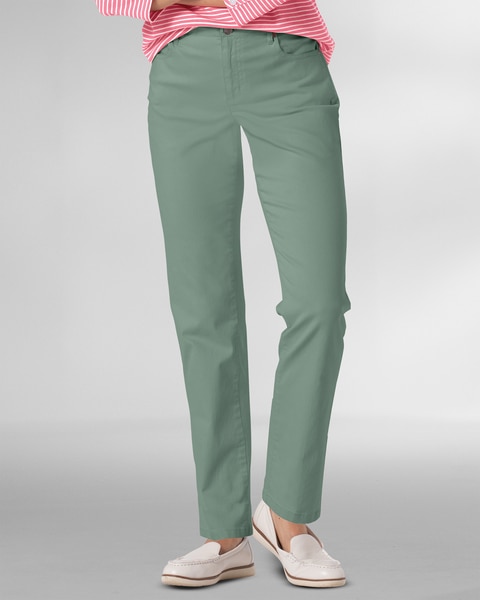 DreamFlex Color Comfort-Waist Classic Straight Leg Jeans