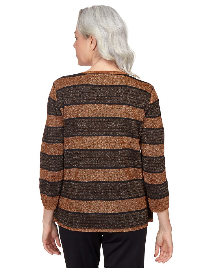 Alfred Dunner® Chevron Stripe Two For One Top image number 7