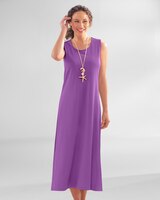 Boardwalk Solid Sleeveless Maxi Knit Dress thumbnail number 1