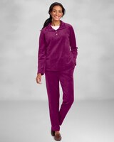 Velour Henley Set thumbnail number 1