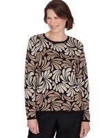 Alfred Dunner® Classics Geometric Ombre Scroll Top thumbnail number 1