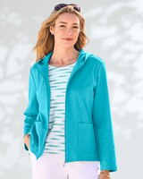 Everyday Knit Hooded Zip Cardigan  thumbnail number 1