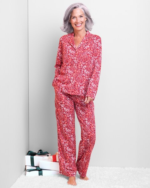 Karen Neuburger® English Beauty Long-Sleeve Girlfriend Pajamas