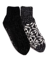 MUK LUKS® Womens Chenille Cabin Socks 2Pr Pack thumbnail number 1