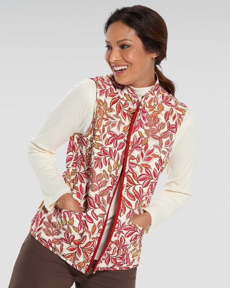 Berkshire Autumn Leaves Reversible Vest image number 2