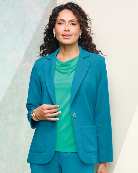 Look-Of-Linen Blazer
