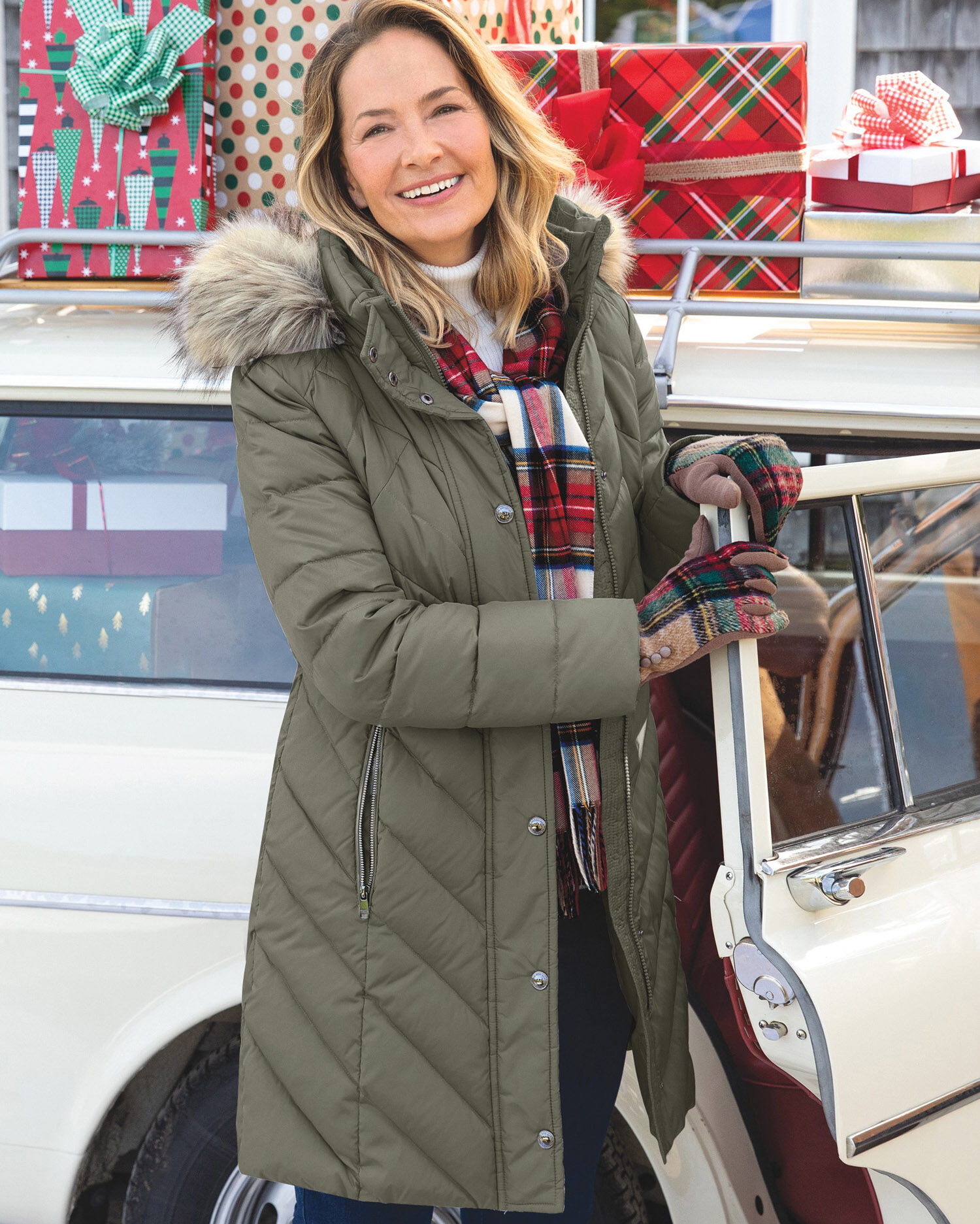 London fog long puffer coat store