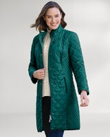 Berkshire Diamond-Quilted Three-Quarter-Length Coat thumbnail number 1