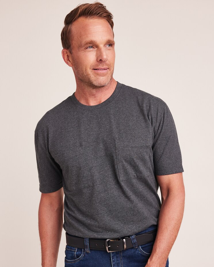 John Blair Everyday Jersey Knit Short-Sleeve Two-Pocket Tee image number 1