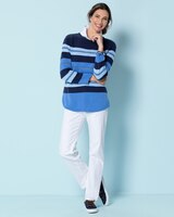 Textured Color-Block Sweater thumbnail number 2