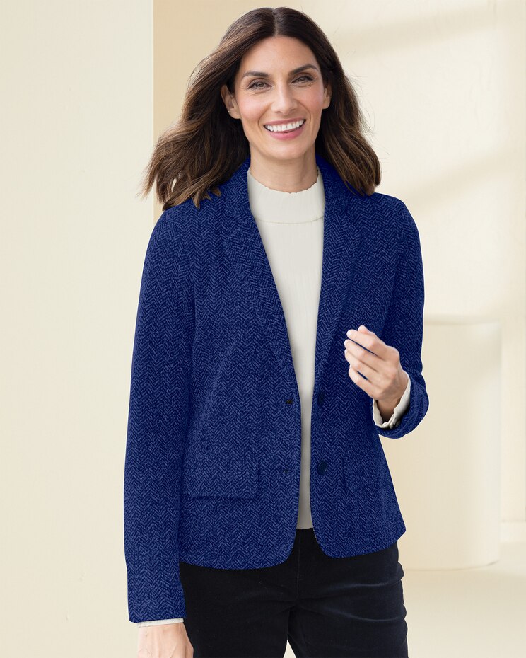 Herringbone Knit Jacket image number 1