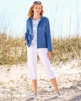 Everyday Knit Hooded Zip Cardigan  thumbnail number 3