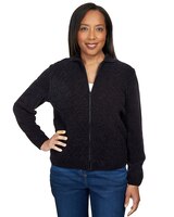 Alfred Dunner® Classics Classic Zip Up Front Cardigan thumbnail number 1