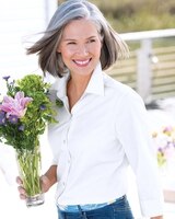 Foxcroft Perfect-Fit Three-Quarter-Sleeve Shirt thumbnail number 1