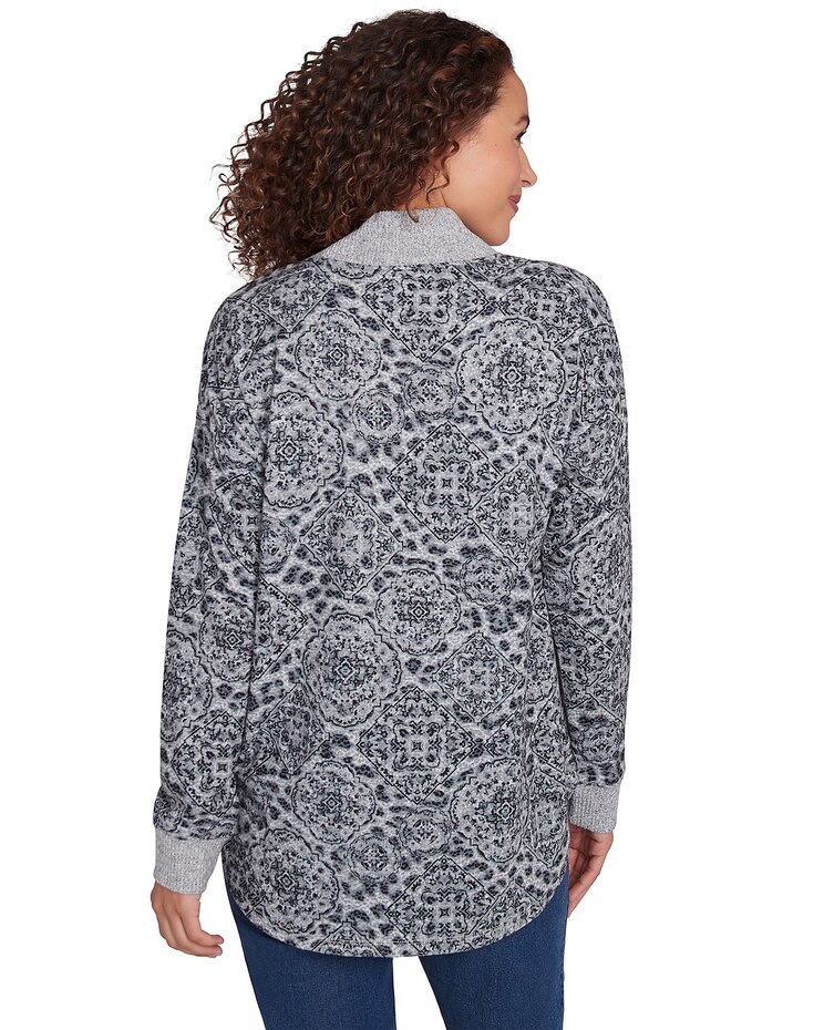 Ruby Rd® Cozy Season Knit Leopard Top image number 2