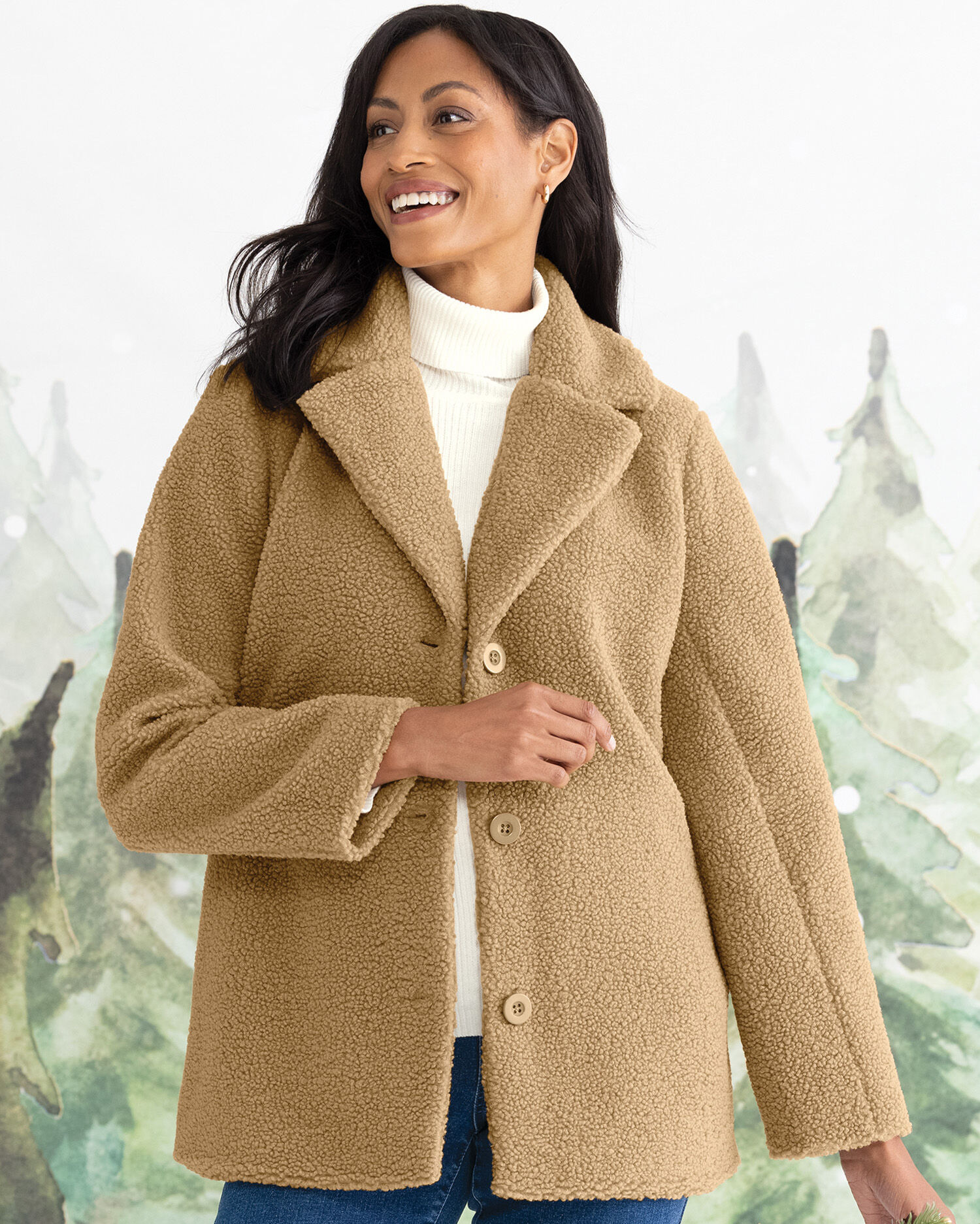 Orange teddy store coat