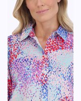 Meghan Easy Care Linen Speckle Shirt thumbnail number 4