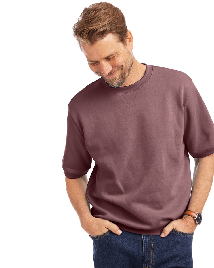 John Blair Supreme Fleece Short-Sleeve Sweatshirt image number 1