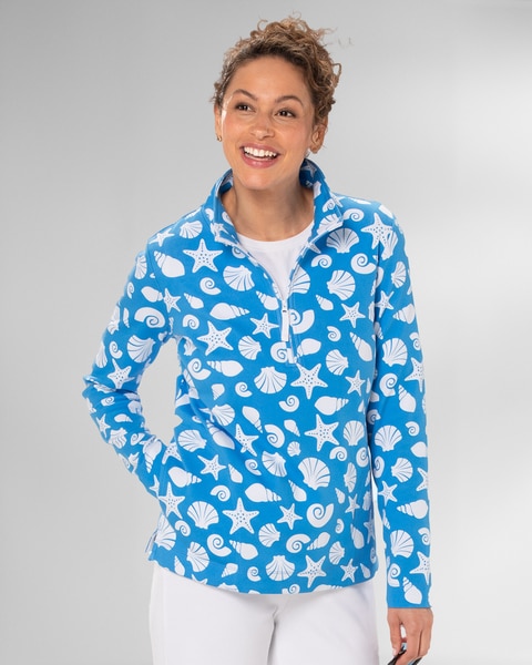 Everyday Knit Shore Thing Quarter-Zip Top