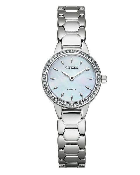 Citizen Crystal Stainless Steel Watch