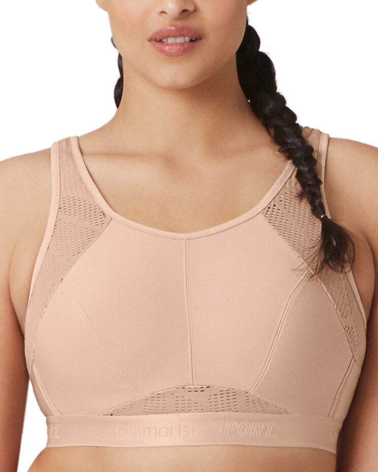 Glamorise No-Sweat Mesh Sports Bra Wirefree image number 1