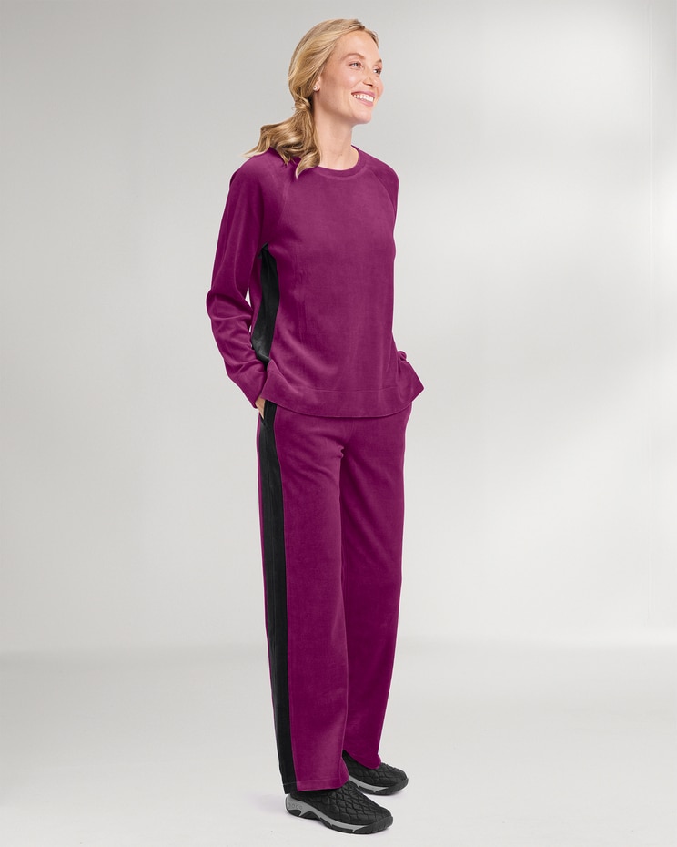 Velour Side-Stripe Set image number 1