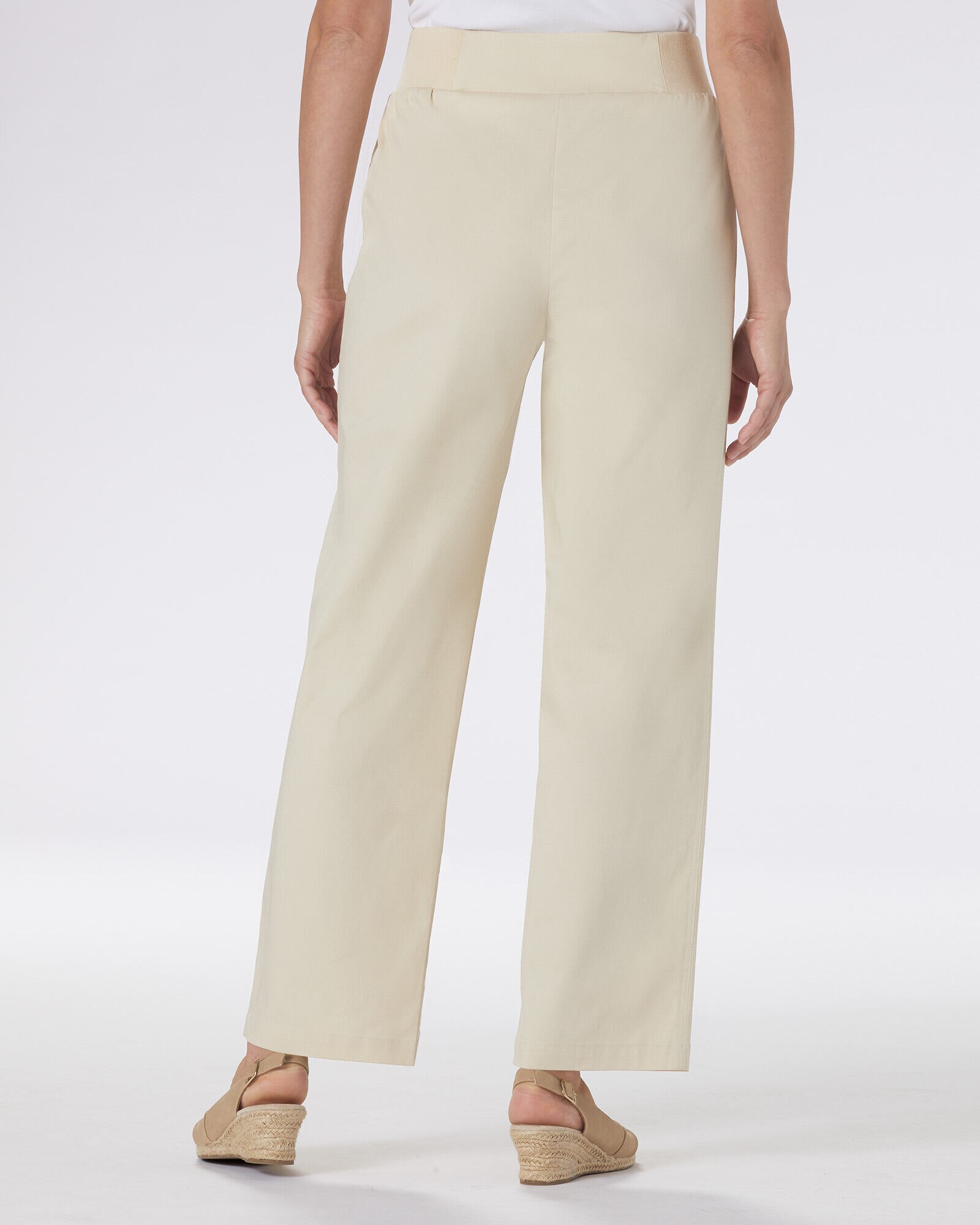 Harbor Twill Knit-Waist Pants | Appleseed's