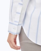 Boyfriend Long Sleeve Stretch Stripe Shirt thumbnail number 3