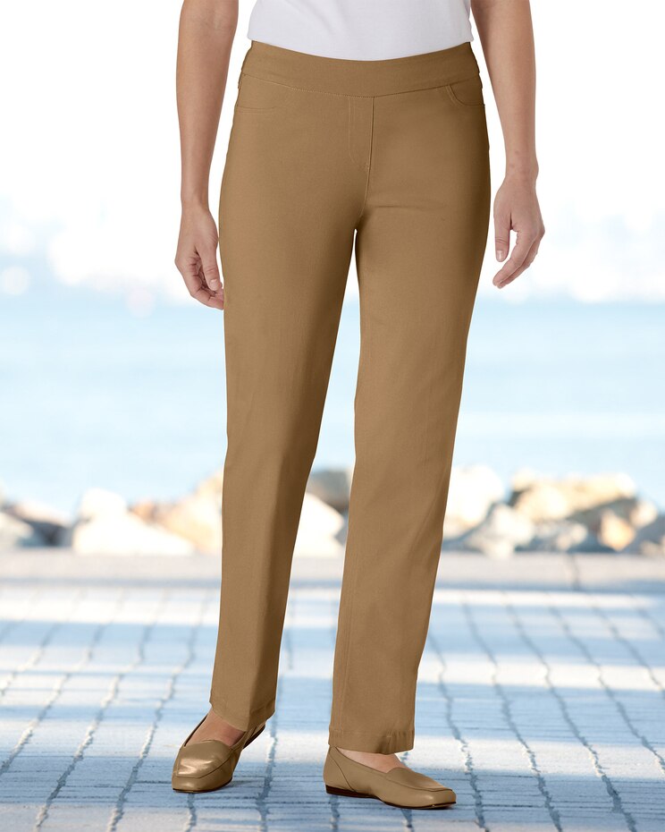 SlimSation® Straight-Leg Pants image number 1