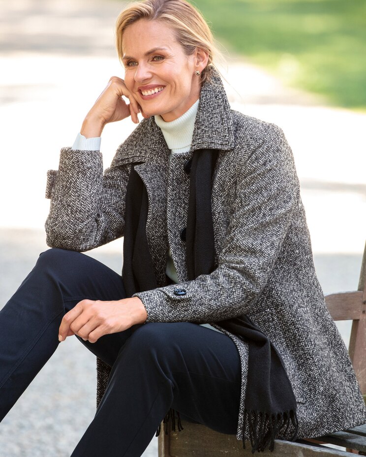 London Fog Wool Scarf Coat image number 2
