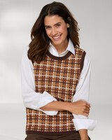 Tweed Sweater Vest thumbnail number 1