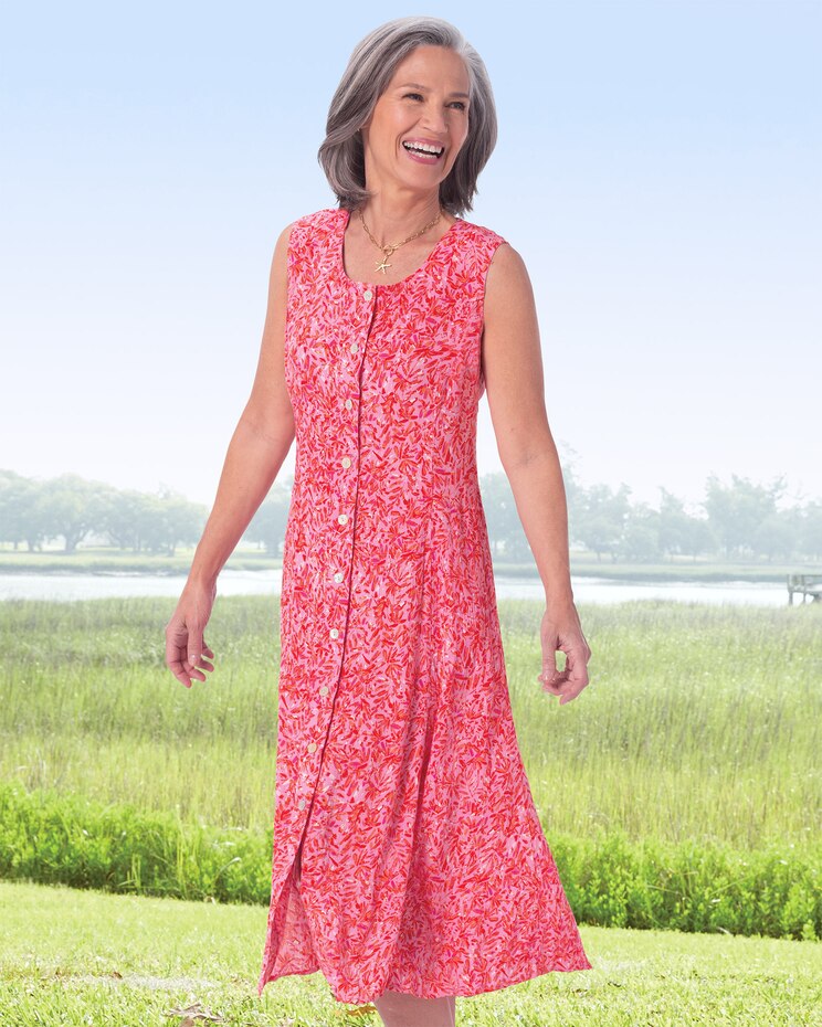 Sea Spray Midi Tank Dress image number 1