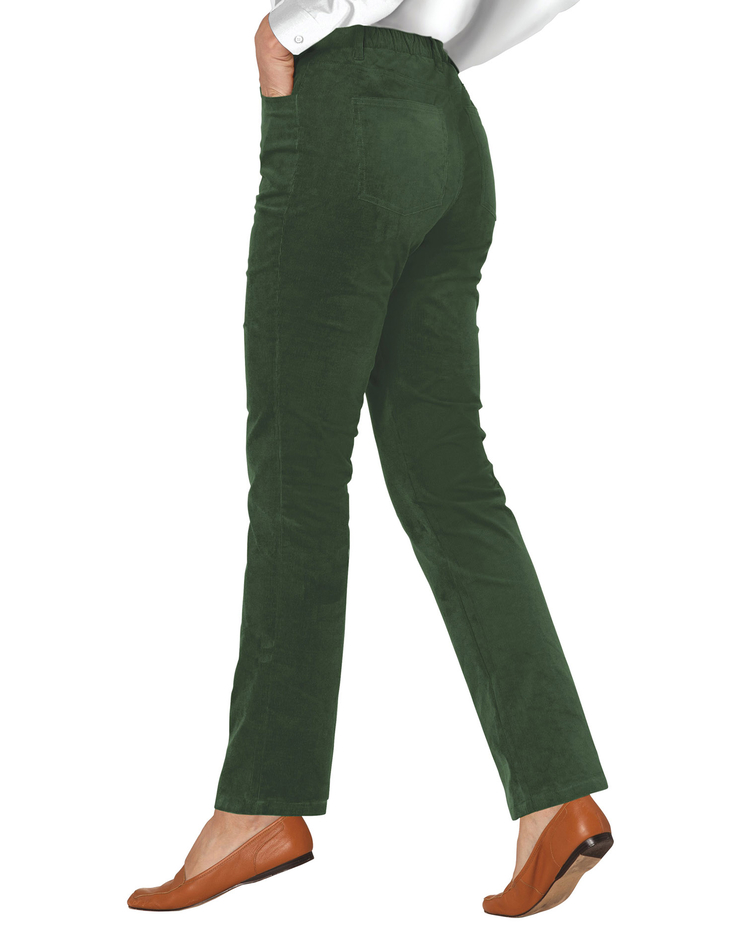 Stretch Pincord Comfort-Waist Pants image number 2
